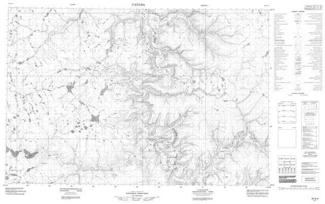 No Title Topographic Paper Map 097A04 at 1:50,000 scale