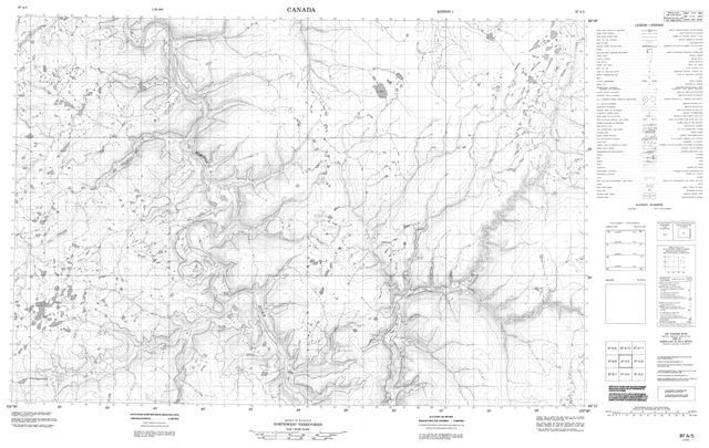 No Title Topographic Paper Map 097A05 at 1:50,000 scale
