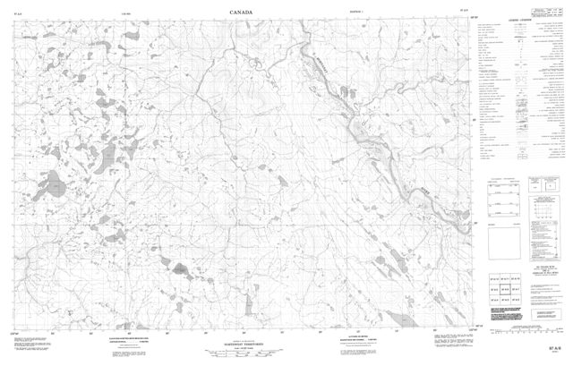 No Title Topographic Paper Map 097A06 at 1:50,000 scale