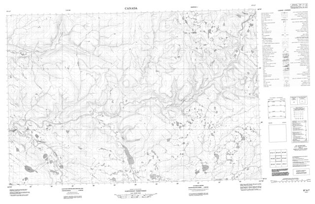No Title Topographic Paper Map 097A07 at 1:50,000 scale