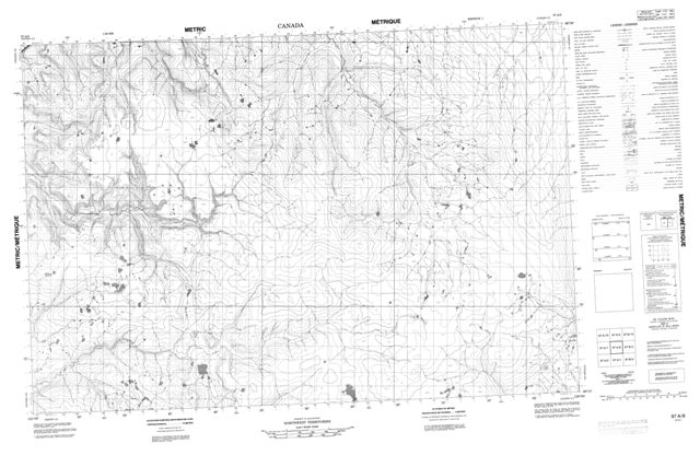 No Title Topographic Paper Map 097A08 at 1:50,000 scale