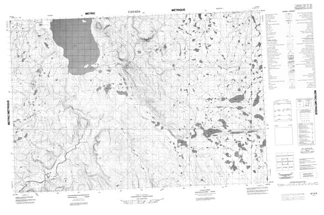 No Title Topographic Paper Map 097A09 at 1:50,000 scale