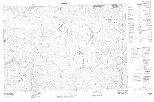 No Title Topographic Paper Map 097A10 at 1:50,000 scale