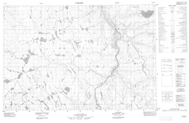 No Title Topographic Paper Map 097A11 at 1:50,000 scale