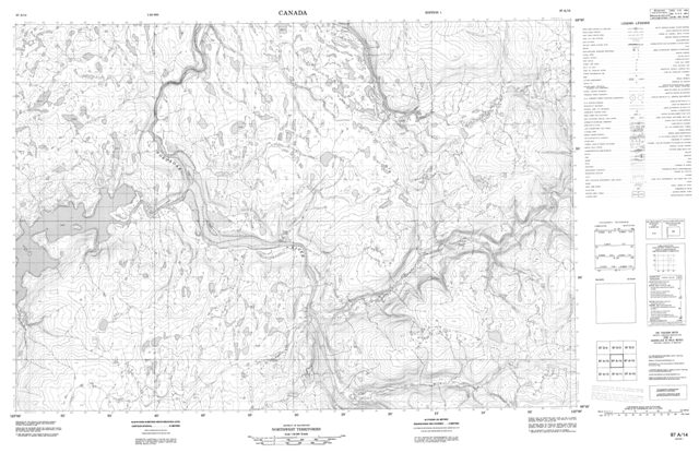 No Title Topographic Paper Map 097A14 at 1:50,000 scale