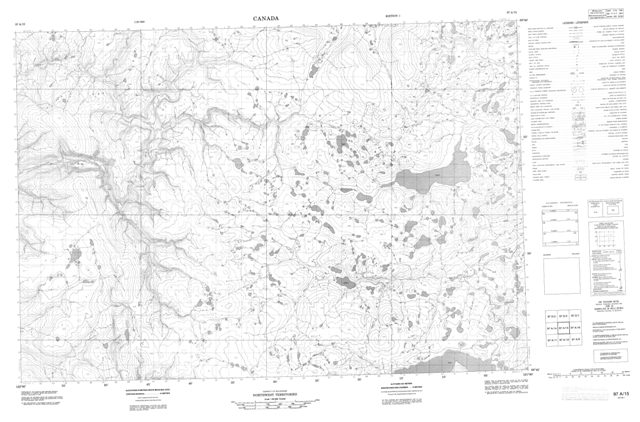 No Title Topographic Paper Map 097A15 at 1:50,000 scale