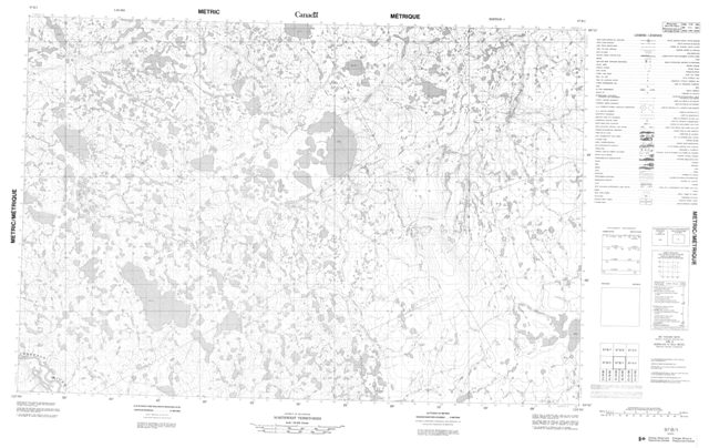 No Title Topographic Paper Map 097B01 at 1:50,000 scale