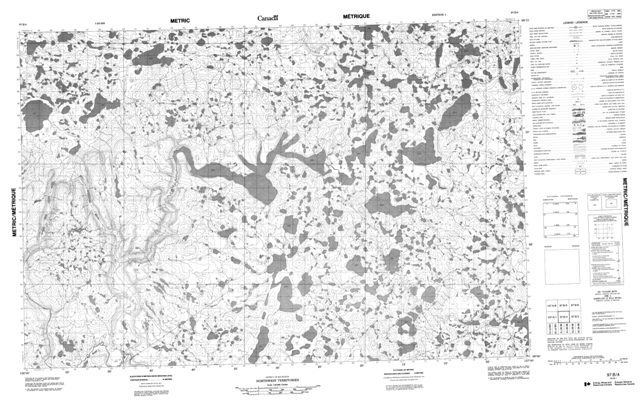 No Title Topographic Paper Map 097B04 at 1:50,000 scale
