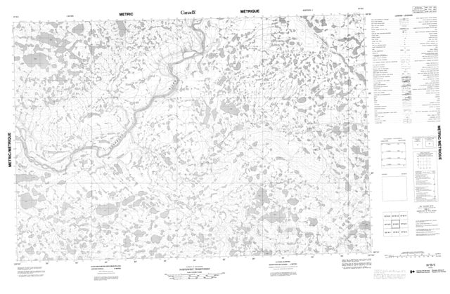 No Title Topographic Paper Map 097B05 at 1:50,000 scale
