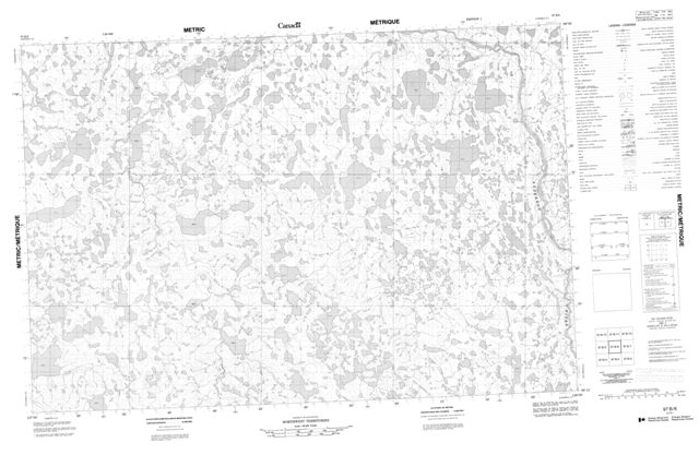 No Title Topographic Paper Map 097B06 at 1:50,000 scale