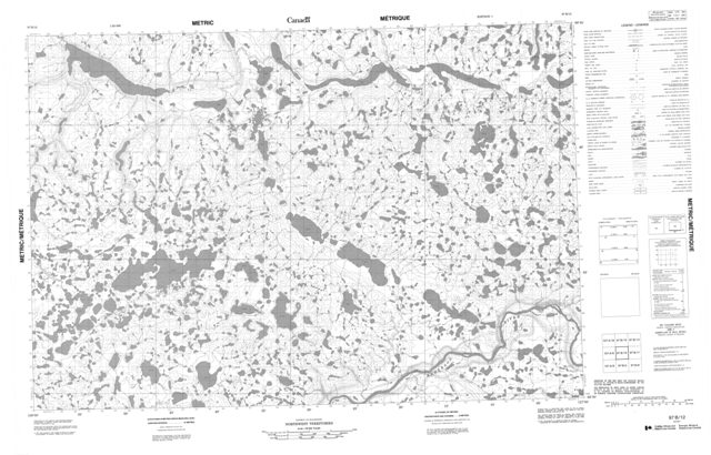No Title Topographic Paper Map 097B12 at 1:50,000 scale