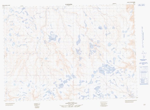 No Title Topographic Paper Map 097C05 at 1:50,000 scale