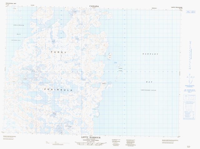 Letty Harbour Topographic Paper Map 097C16 at 1:50,000 scale