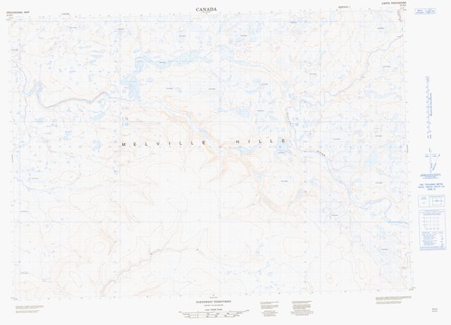 No Title Topographic Paper Map 097D07 at 1:50,000 scale