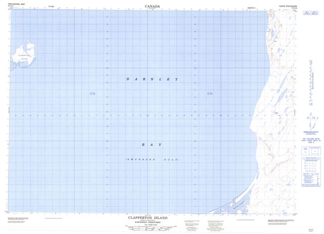 Clapperton Island Topographic Paper Map 097D12 at 1:50,000 scale