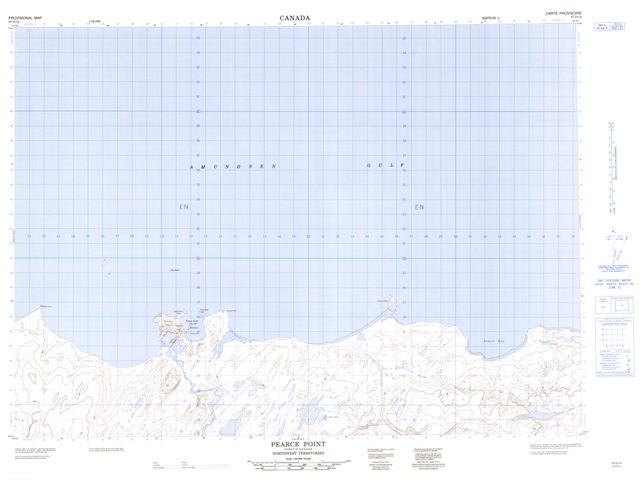 Pearce Point Topographic Paper Map 097D14 at 1:50,000 scale
