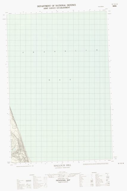 Malloch Hill Topographic Paper Map 097F03W at 1:50,000 scale