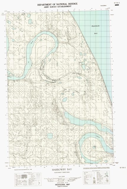 Harrowby Bay Topographic Paper Map 097F04E at 1:50,000 scale