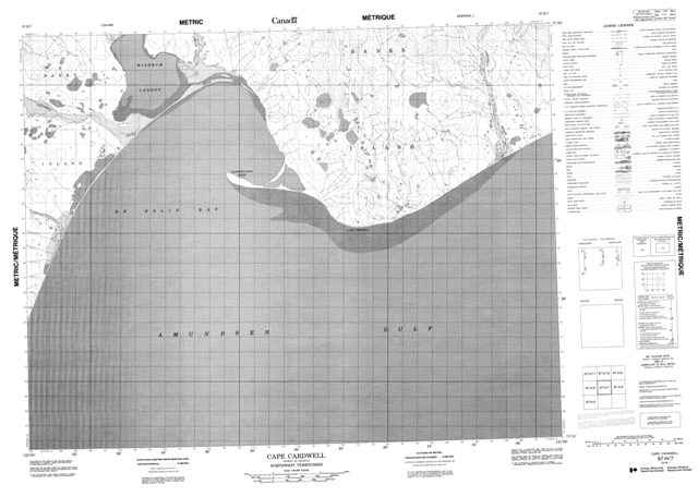 Cape Cardwell Topographic Paper Map 097H07 at 1:50,000 scale