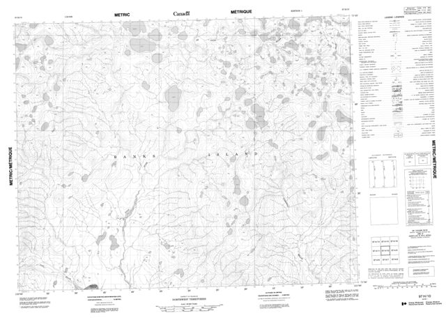 No Title Topographic Paper Map 097H10 at 1:50,000 scale
