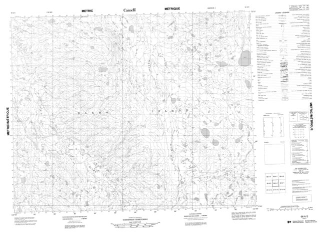 No Title Topographic Paper Map 098A02 at 1:50,000 scale