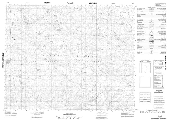 No Title Topographic Paper Map 098A04 at 1:50,000 scale