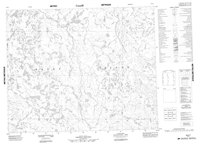 No Title Topographic Paper Map 098A07 at 1:50,000 scale