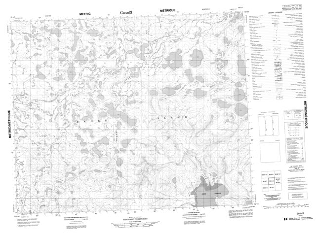 No Title Topographic Paper Map 098A08 at 1:50,000 scale