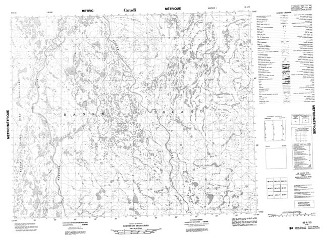 No Title Topographic Paper Map 098A10 at 1:50,000 scale