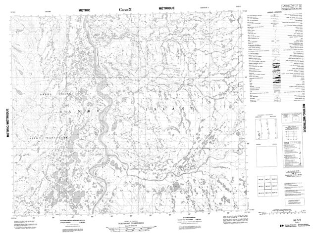 No Title Topographic Paper Map 098D02 at 1:50,000 scale