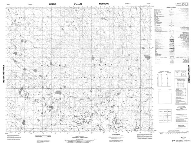 No Title Topographic Paper Map 098D03 at 1:50,000 scale