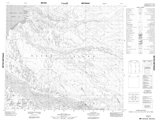 No Title Topographic Paper Map 098D12 at 1:50,000 scale