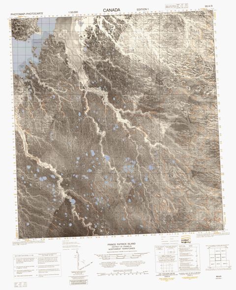 No Title Topographic Paper Map 099A09 at 1:50,000 scale