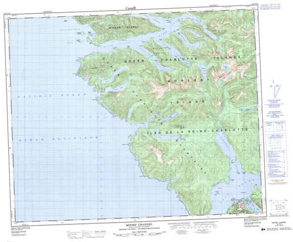 Moore Channel Topographic Paper Map 103C16 at 1:50,000 scale