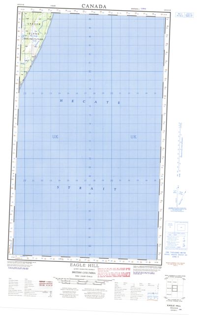 Eagle Hill Topographic Paper Map 103G13E at 1:50,000 scale