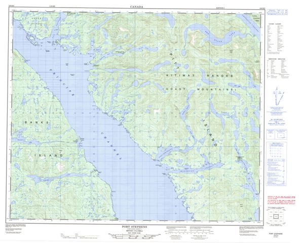 Port Stephens Topographic Paper Map 103H05 at 1:50,000 scale