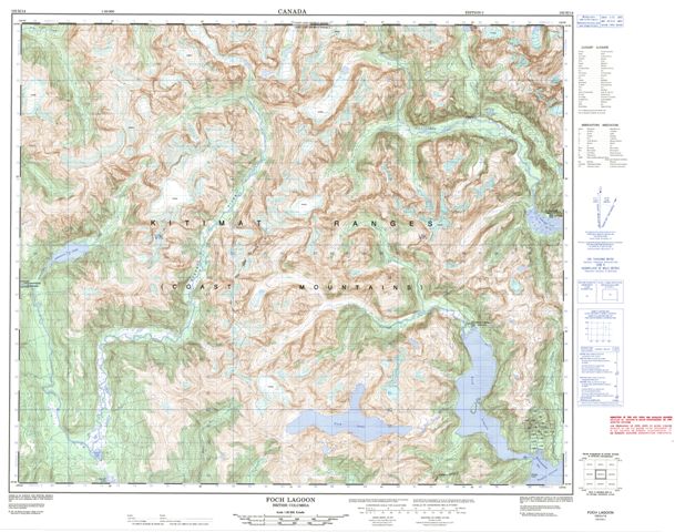 Foch Lagoon Topographic Paper Map 103H14 at 1:50,000 scale