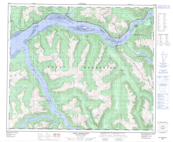 Port Essington Topographic Paper Map 103I04 at 1:50,000 scale