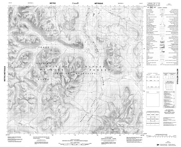 No Title Topographic Paper Map 104I03 at 1:50,000 scale