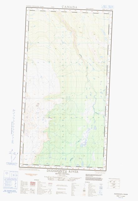 Dudidontu River Topographic Paper Map 104J12W at 1:50,000 scale
