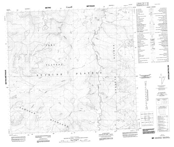 No Title Topographic Paper Map 104K09 at 1:50,000 scale