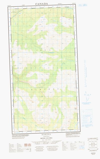 Nakina Topographic Paper Map 104N02E at 1:50,000 scale
