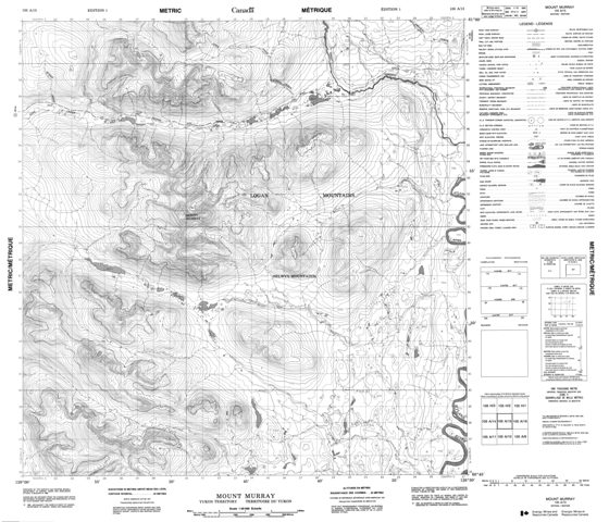Mount Murray Topographic Paper Map 105A15 at 1:50,000 scale