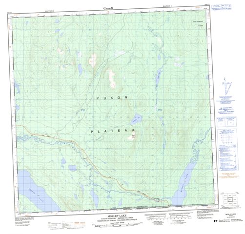 Morley Lake Topographic Paper Map 105C01 at 1:50,000 scale