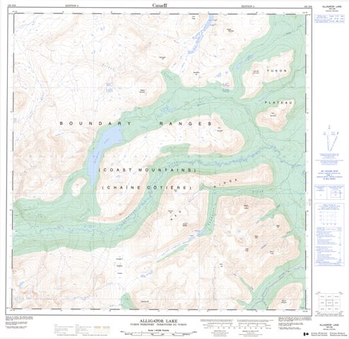 Alligator Lake Topographic Paper Map 105D06 at 1:50,000 scale