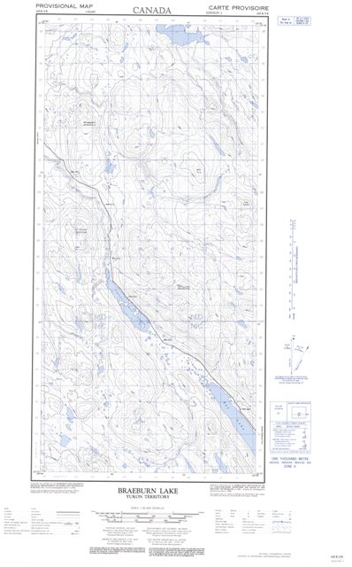 Braeburn Lake Topographic Paper Map 105E05E at 1:50,000 scale