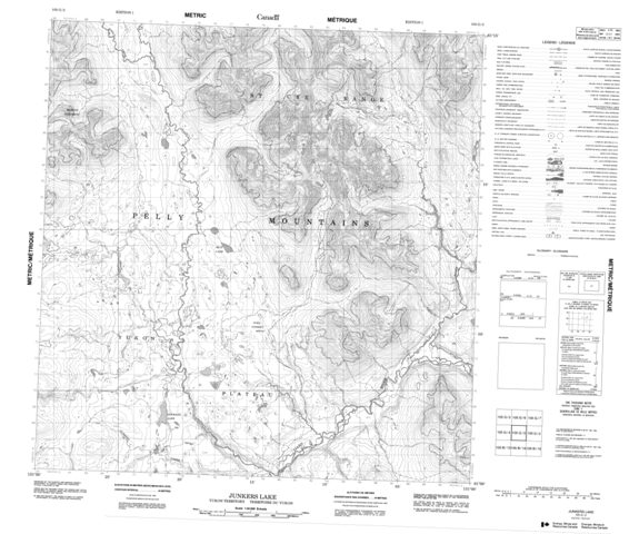 Junkers Lake Topographic Paper Map 105G03 at 1:50,000 scale