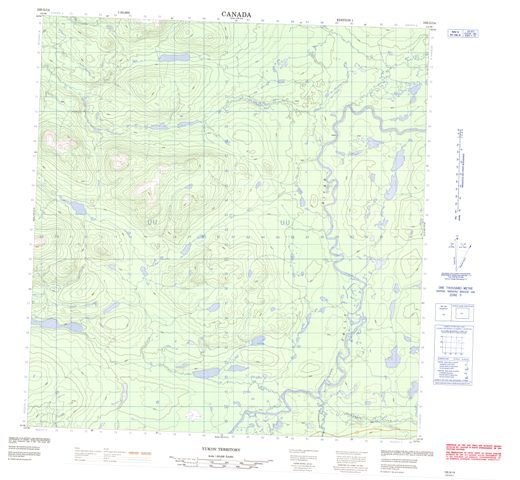 No Title Topographic Paper Map 105G14 at 1:50,000 scale
