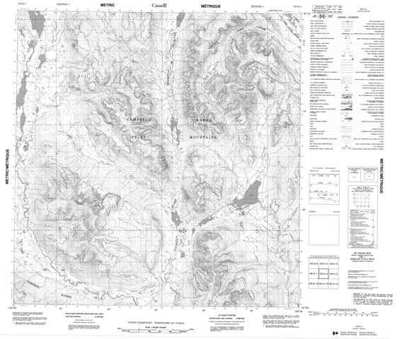 No Title Topographic Paper Map 105H04 at 1:50,000 scale