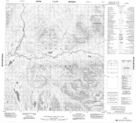 No Title Topographic Paper Map 105I05 at 1:50,000 scale